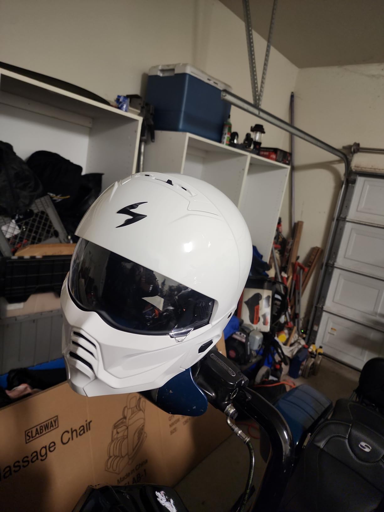 ScorpionEXO Covert 2 Open Face 3/4 Full Mode Motorcycle Helmet Bluetooth Ready Speaker Pockets Interchangeable Mouth Cover DOT Approved customer photo 2