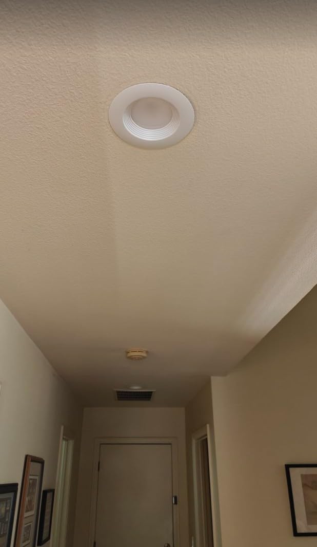 HALO 5 inch / 6 inch LED Recessed Light Trim with 5 Color Temperatures, Dimmable Baffle Can Lights for Ceiling, 6-Pack. 750 Lumens LT56079FS1EWHR6PK customer photo 1