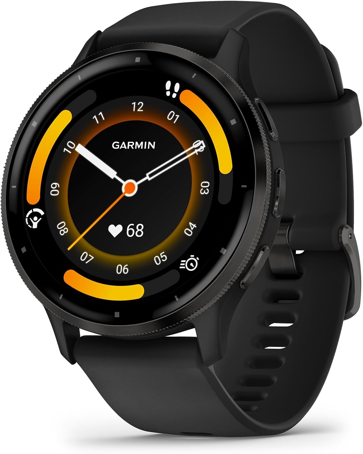 Garmin Venu 3 Slate Stainless Steel Bezel 1.4-Inch AMOLED Touchscreen Display Smart Watch with 45mm Black Case and Silicone Band customer photo 1