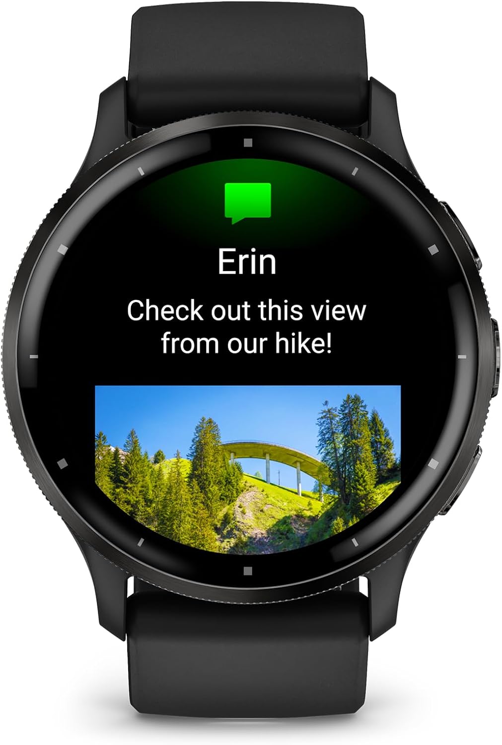Garmin Venu 3 Slate Stainless Steel Bezel 1.4-Inch AMOLED Touchscreen Display Smart Watch with 45mm Black Case and Silicone Band customer photo 2