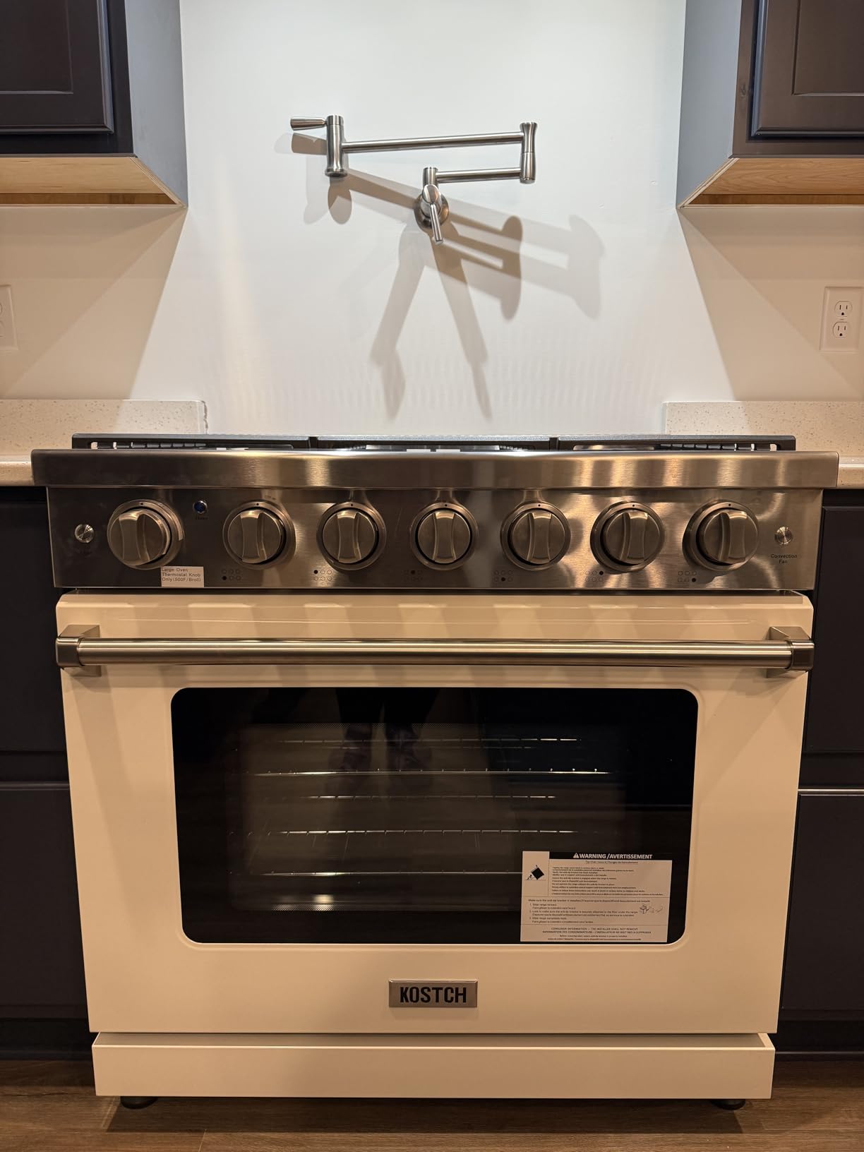 KOSTCH 36 inch Professional Freestanding Pro-Style Natural Gas Range or Liquid Propane Gas Range with 6 Burners, 6.0 cu.ft. Oven Capacity, in Stainless Steel - KOS-36RG03M (Stainless Steel) customer photo 2