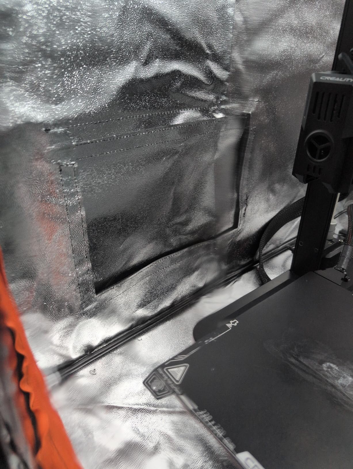 3D Printer Enclosure with LED Lighting, Fireproof Dustproof Tent Constant Temperature Protective Cover for Creality Ender 3 V3 SE/KE/Ender 3/Ender 3 Pro/Ender 3V2/Ender 3S1/Neo/Anycubic Elegoo, Medium customer photo 1