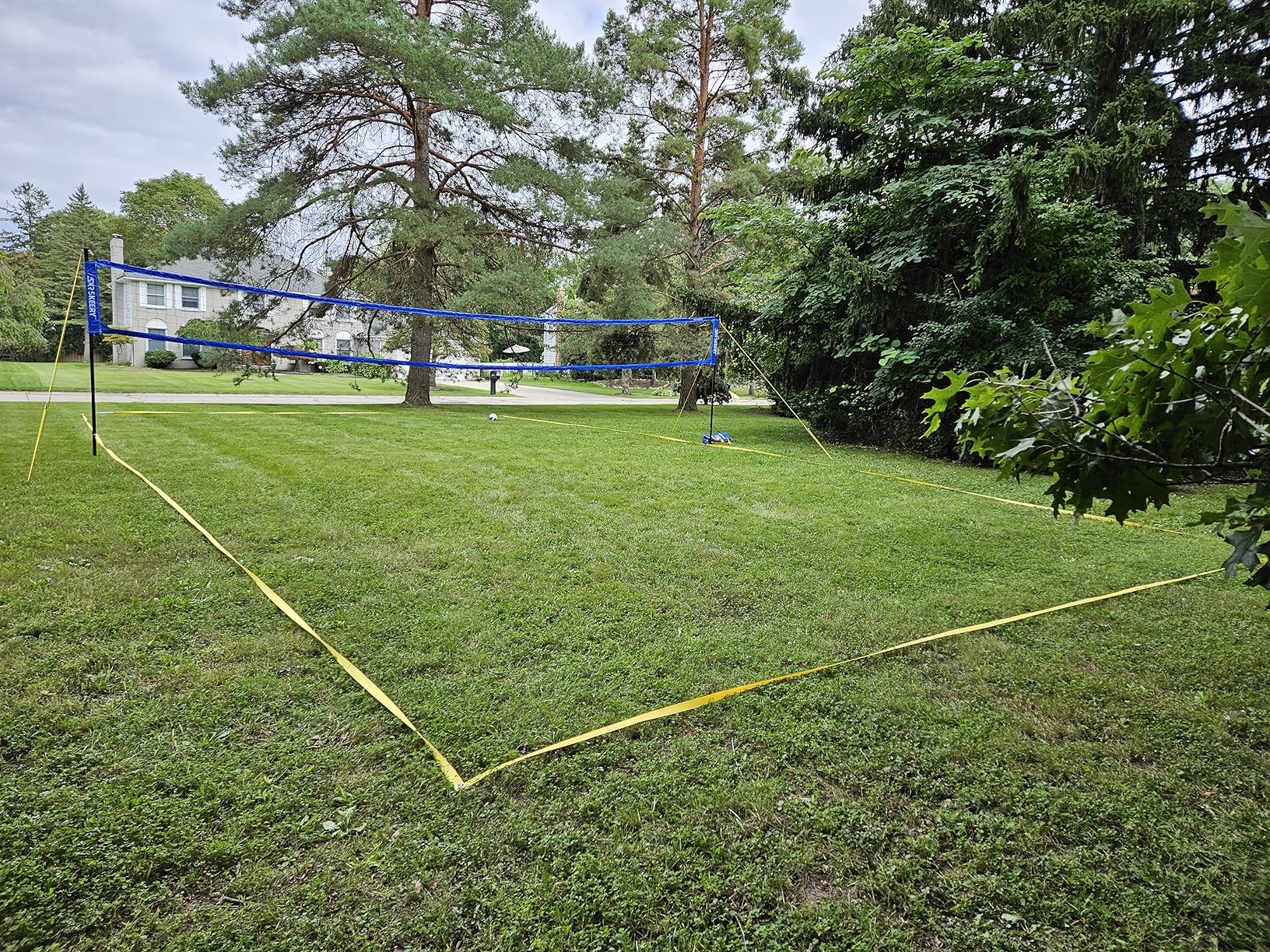 SKEERY Outdoor Heavy Duty Volleyball Net Set, Anti-Sag Design, Adjustable Aluminum Poles, Portable Volleyball Net for Backyard, Grass and Beach customer photo 2