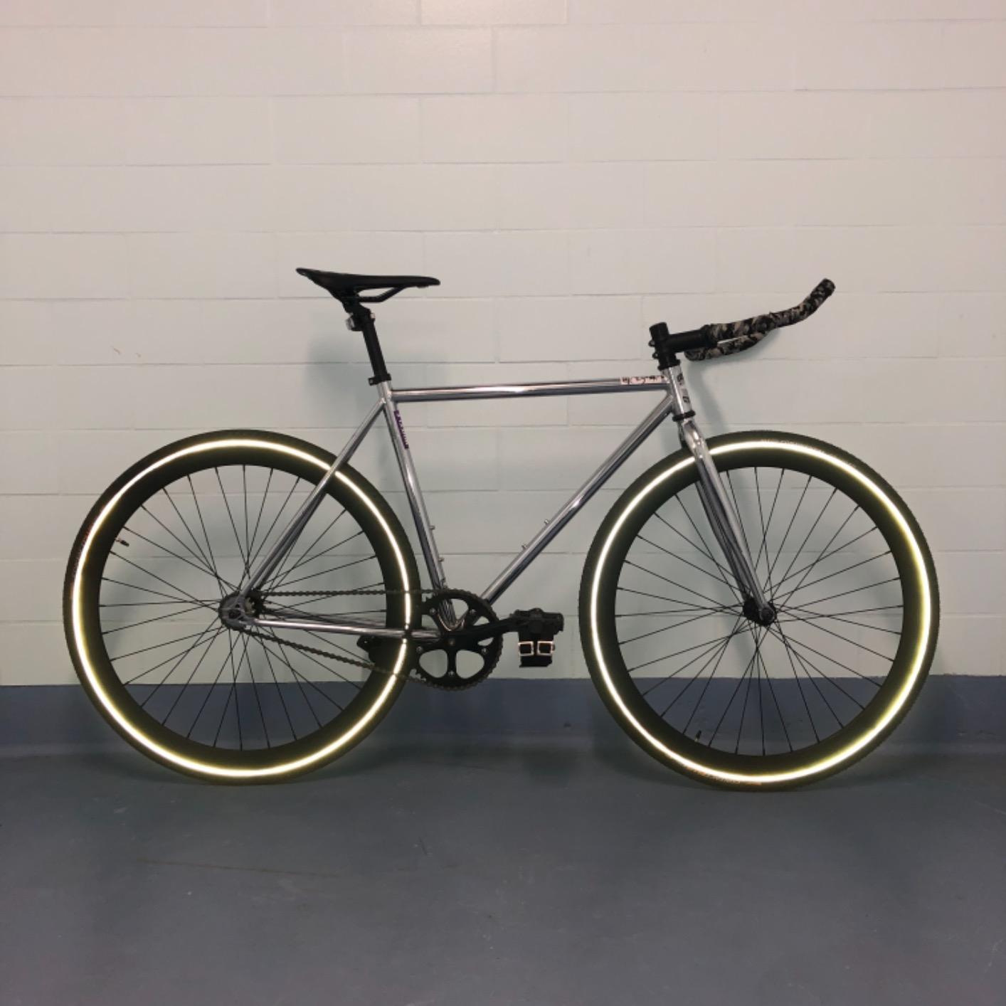 Golden Cycles Fixed Gear Single Speed Bike - Perfect Urban Commuter Bicycle with Front and Rear Brakes - Ideal for Teens and Adults - The Bike Comes in Different Sizes customer photo 1