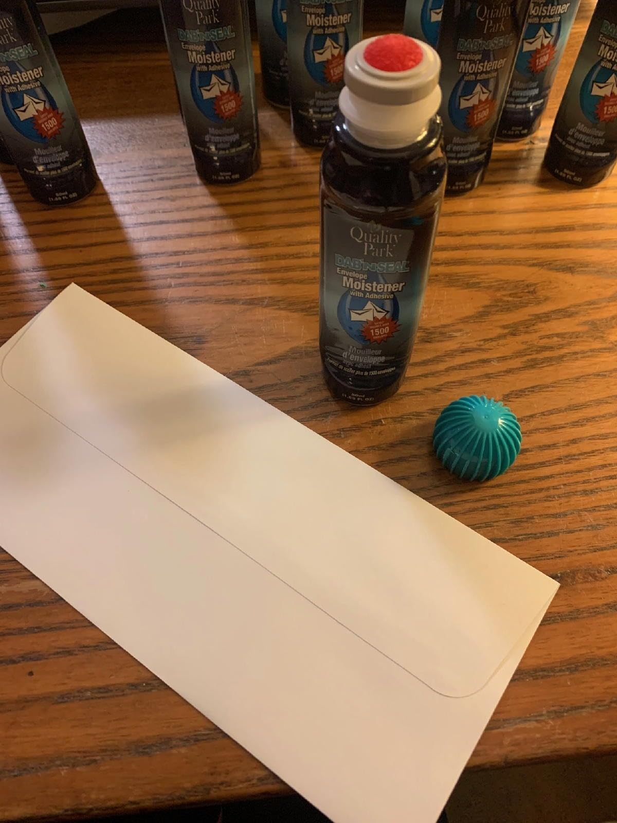 Quality Park Bulk Dab-N-Seal Envelope Moistener with Adhesive, for Securely Sealing Envelopes, Paper Crafts & More, 50mL Bottles, 12 Pack (QUA46062) customer photo 2