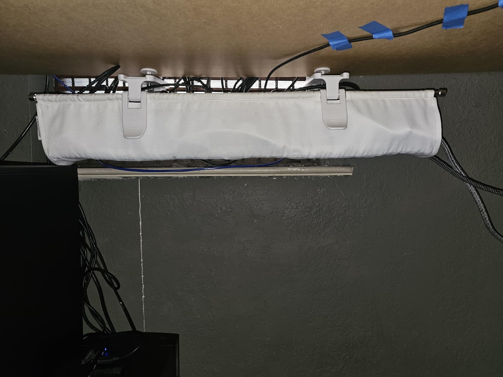 Ascrono Original No Drill Under Desk Cable Management Tray 40.6