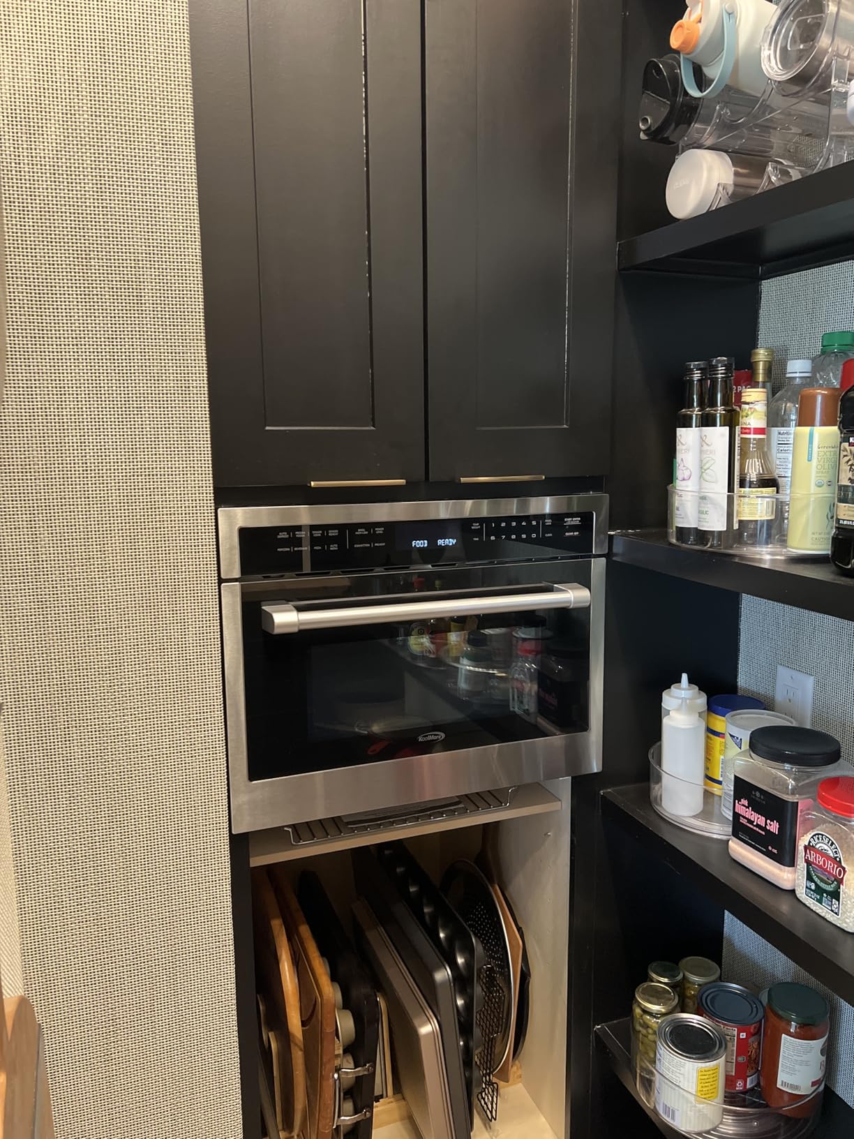 KoolMore 30 in. Built-in Microwave with Convection Oven and Air Fryer, 1000W Power with NEMA 5-20P Plug, 10 Levels, UL Listed and 1.6 cu. ft. Capacity in Stainless-Steel (KM-CWO30-SS) customer photo 2