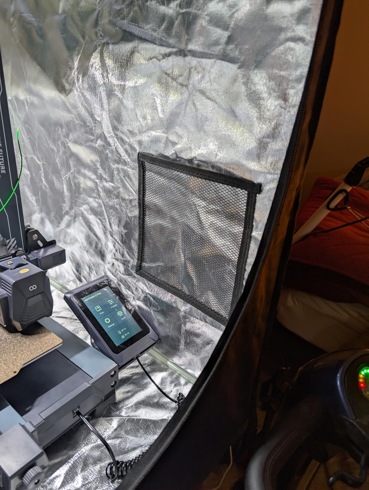 ELEGOO 3D Printer Enclosure, Fireproof and Dustproof 3D Printer Cover Constant Temperature Tent for Neptune 3 Pro/Neptune 4/Neptune 4 Pro/Ender 3/Ender 3 V2/Ender 3 S1/Kobra 2 customer photo 1