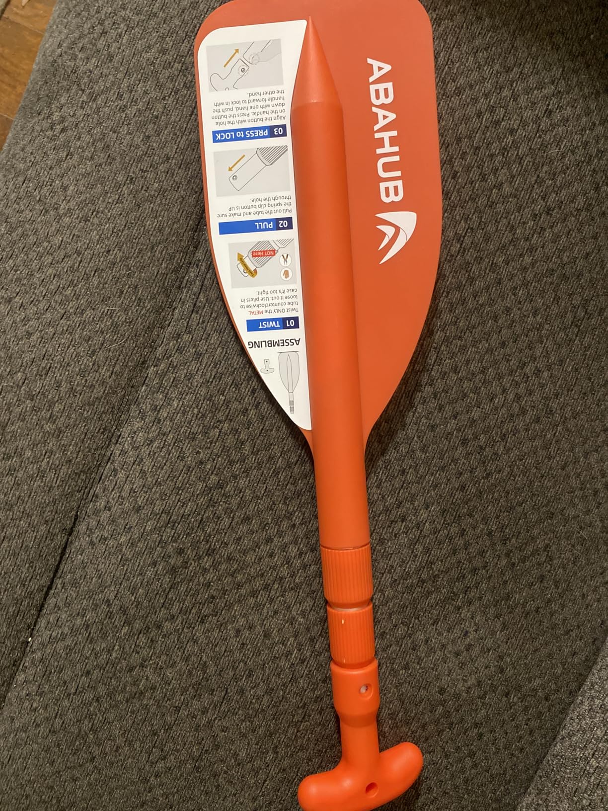 Abahub Premium 21''-42'' Emergency Telescoping Paddle Aluminium Shaft for Canoeing Boating Kayaking Blue Lightweight Oars customer photo 1