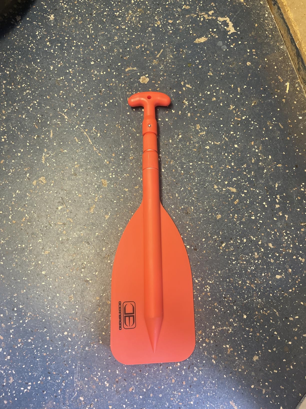 OCEANBROAD Telescoping Emergency Paddle 21''-42''(Assembling Required)/26''-54'' Aluminium Shaft for Kayaking Boating Canoeing River Tubing customer photo 2