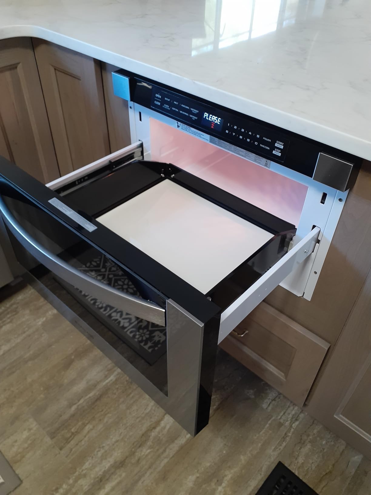 Gasland 24 Inch Built in microwave oven, Microwave and Convection Oven Combination, 1000W, 11 Levels, Sensor Cook, Touch Control, LCD Display, 1.6 Cu. Ft, Stainless Steel customer photo 1