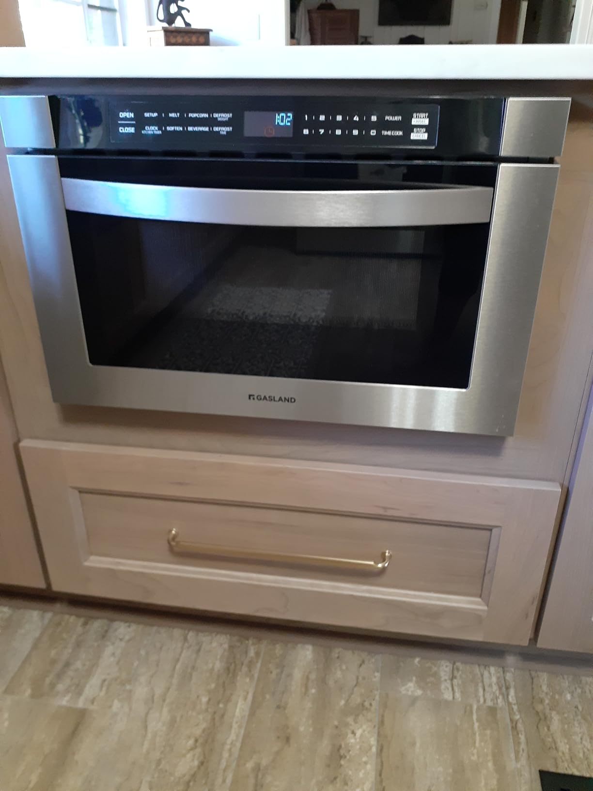 Gasland 24 Inch Built in microwave oven, Microwave and Convection Oven Combination, 1000W, 11 Levels, Sensor Cook, Touch Control, LCD Display, 1.6 Cu. Ft, Stainless Steel customer photo 2