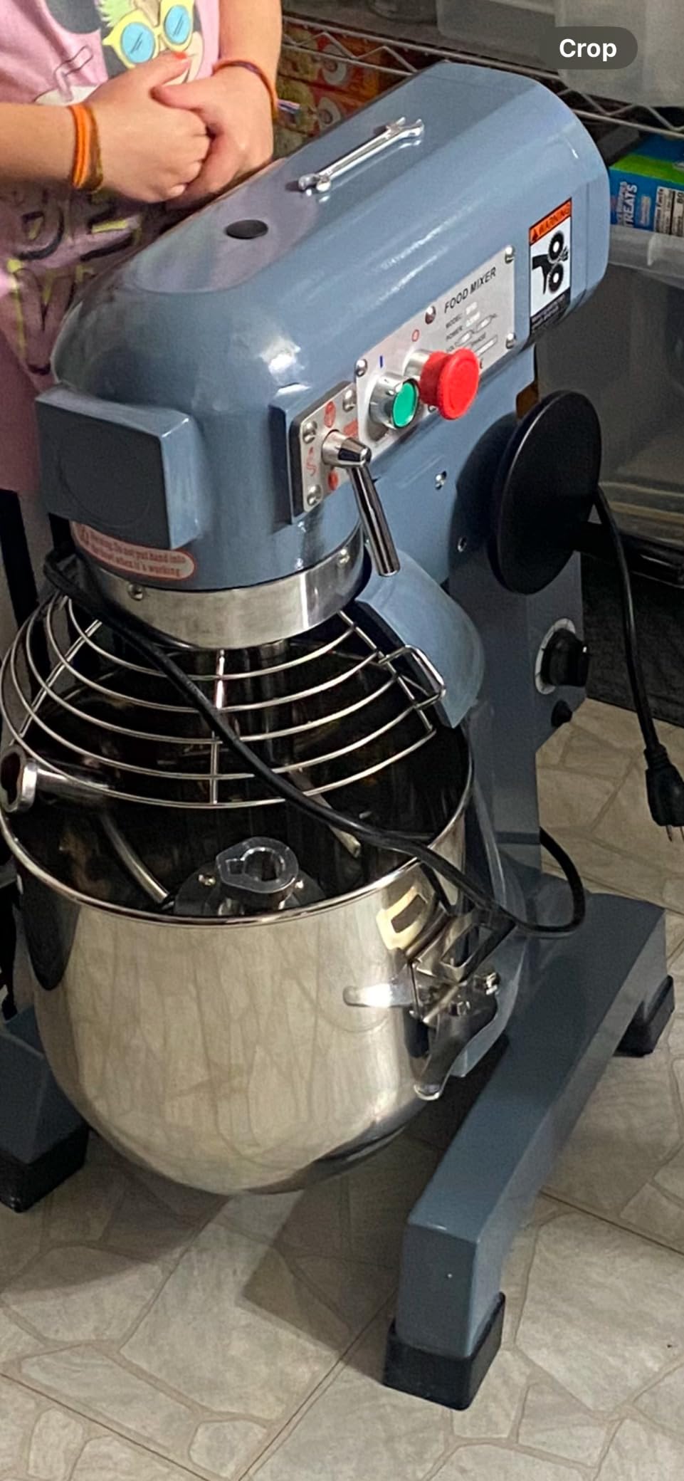 Towallmark Commercial Food Mixer 30Qt with Timing Function, 1250W 3 Speeds Adjustable, Stainless Steel Bowl Stand Mixer With Safety Guard, Premium for Schools Bakeries Restaurants Pizzerias customer photo 2
