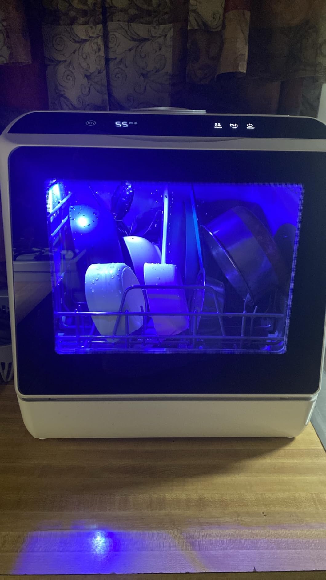 EUHOMY Countertop Dishwasher Portable with 6 Programs, 5L Built-in Water Tank for Apartments & RV, 167F High-Temp, No Hookup Needed, Mini Dishwasher with Baby Care, Air Dry/Quick/ECO/Fruit/Normal Mode customer photo 1