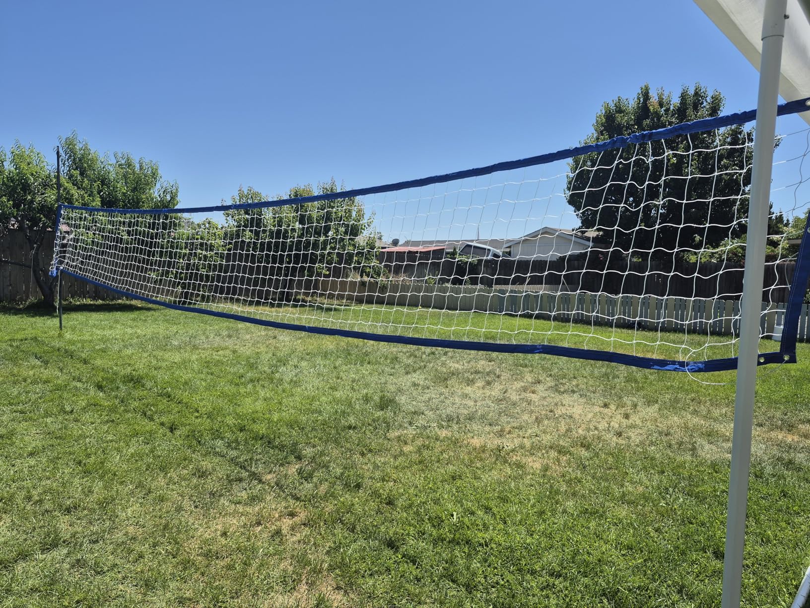 Professional Volleyball Net Outdoor Heavy Duty, All Weather Enhanced, Extended Stainless Steel Cable, Extra Thick Borders, for Backyard Beach Pool Indoor Outdoor- Regulation 32x3FT (Net Only) customer photo 1