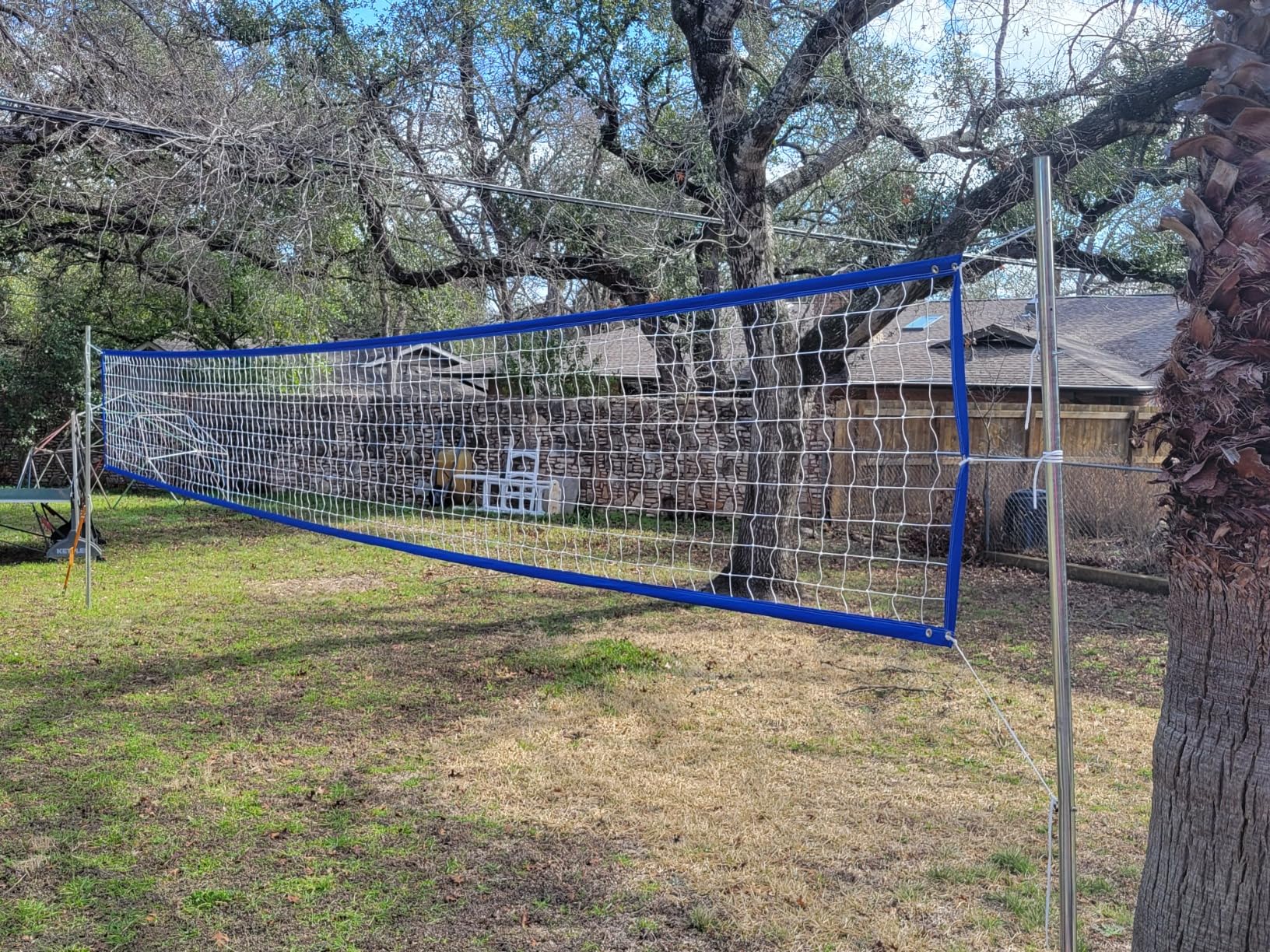 Professional Volleyball Net Outdoor Heavy Duty, All Weather Enhanced, Extended Stainless Steel Cable, Extra Thick Borders, for Backyard Beach Pool Indoor Outdoor- Regulation 32x3FT (Net Only) customer photo 2