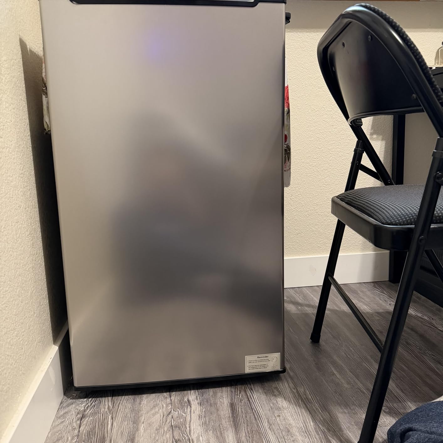 Maine Upright Freezer 3.6 Cu.Ft Mini Freezer with Reversible Stainless Steel Door Freestanding Compact Freezer with 3 Adjustable Thermostat, Small Freezer for Apartment Dorm (Silver) customer photo 1
