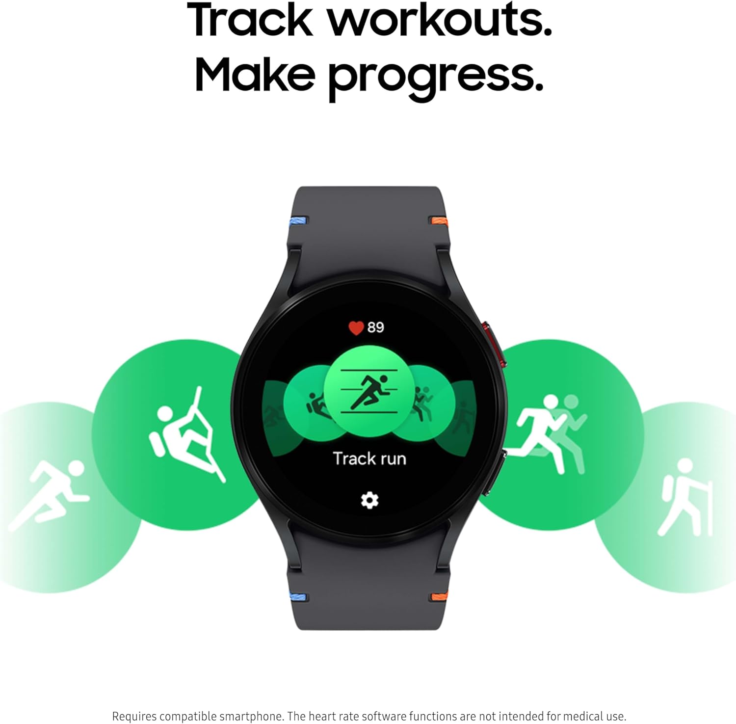 Galaxy Watch FE 40mm Bluetooth AI Smartwatch w/Fitness Tracking, BIA Sensor, Personalized HR Zones, Heart Rate Tracker, Sleep Monitor, 2024, Black [US Version, 1Yr Manufacturer Warranty] customer photo 2