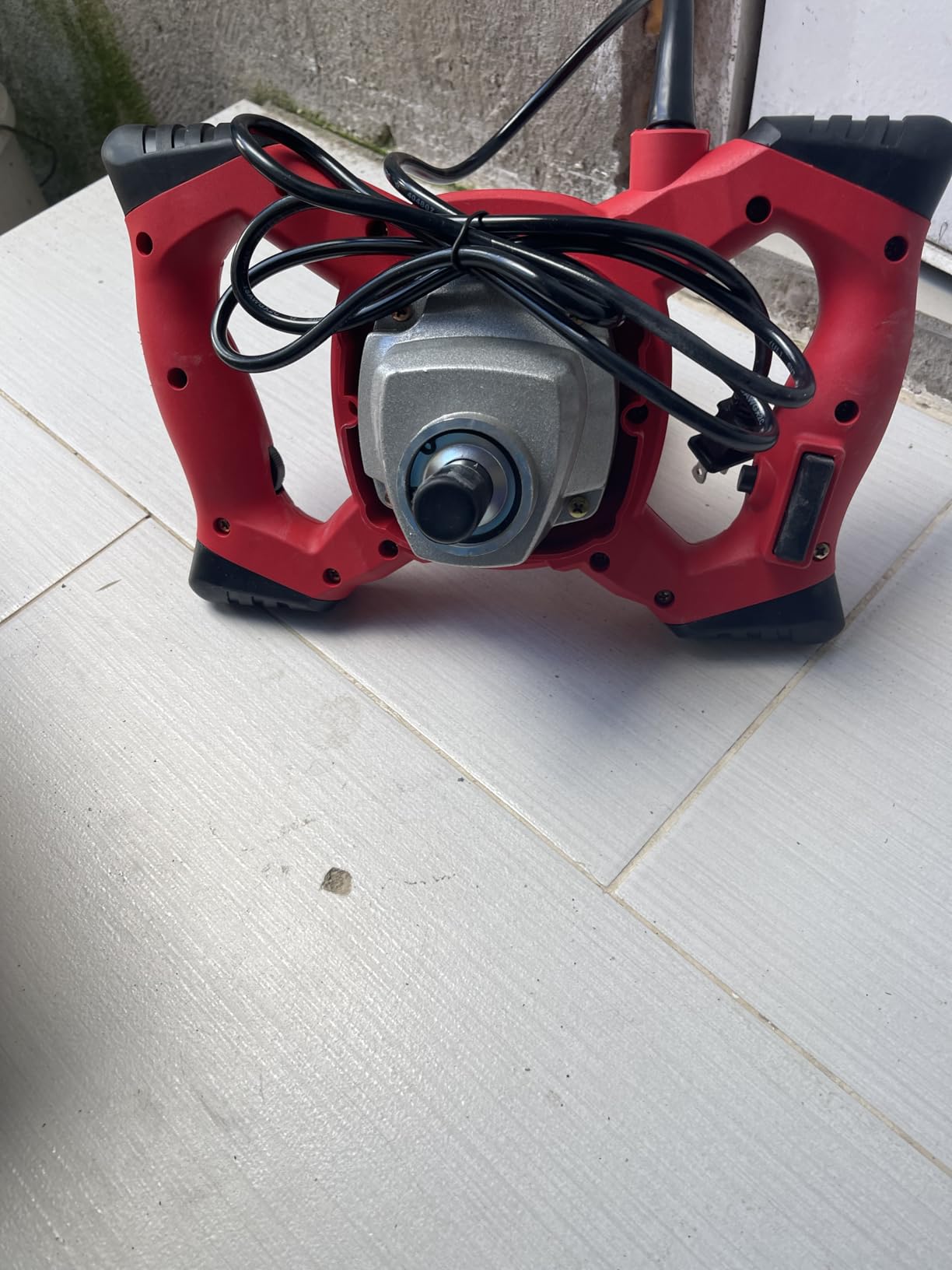 Cement Mixer 2300W, Handheld Electric Concrete Mixer with 6 Adjustable Speed, 110V Portable Mud Mixer Paint Mixer for Mortar Grout Plaster Thinset Fodder Stirring Tool customer photo 2