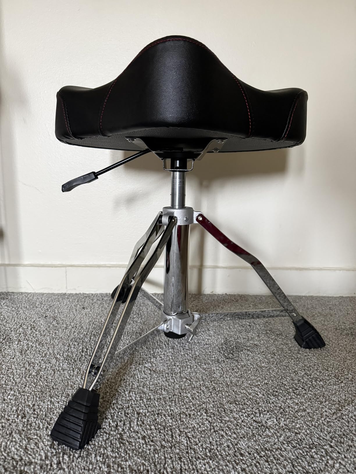 Ramzi Drum Throne, Airlift Heavy Duty Drum Thrones Seat, Adjustable Stool Drum Motorcycle Style Drum Throne customer photo 2