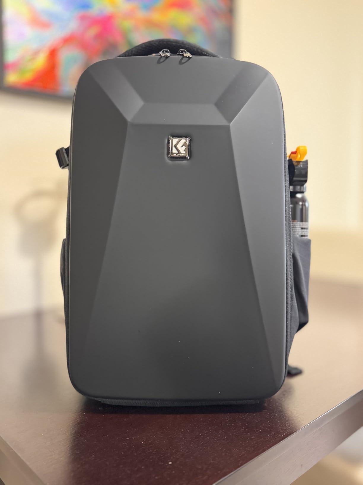 K&F CONCEPT Camera Backpack,Hardshell Photography DSLR Camera Bag with 15-15.6 Inch Laptop Compartment Waterproof Hard Shell Camera Case Compatible with Canon/Nikon/Sony/DJI Mavic Drone customer photo 2