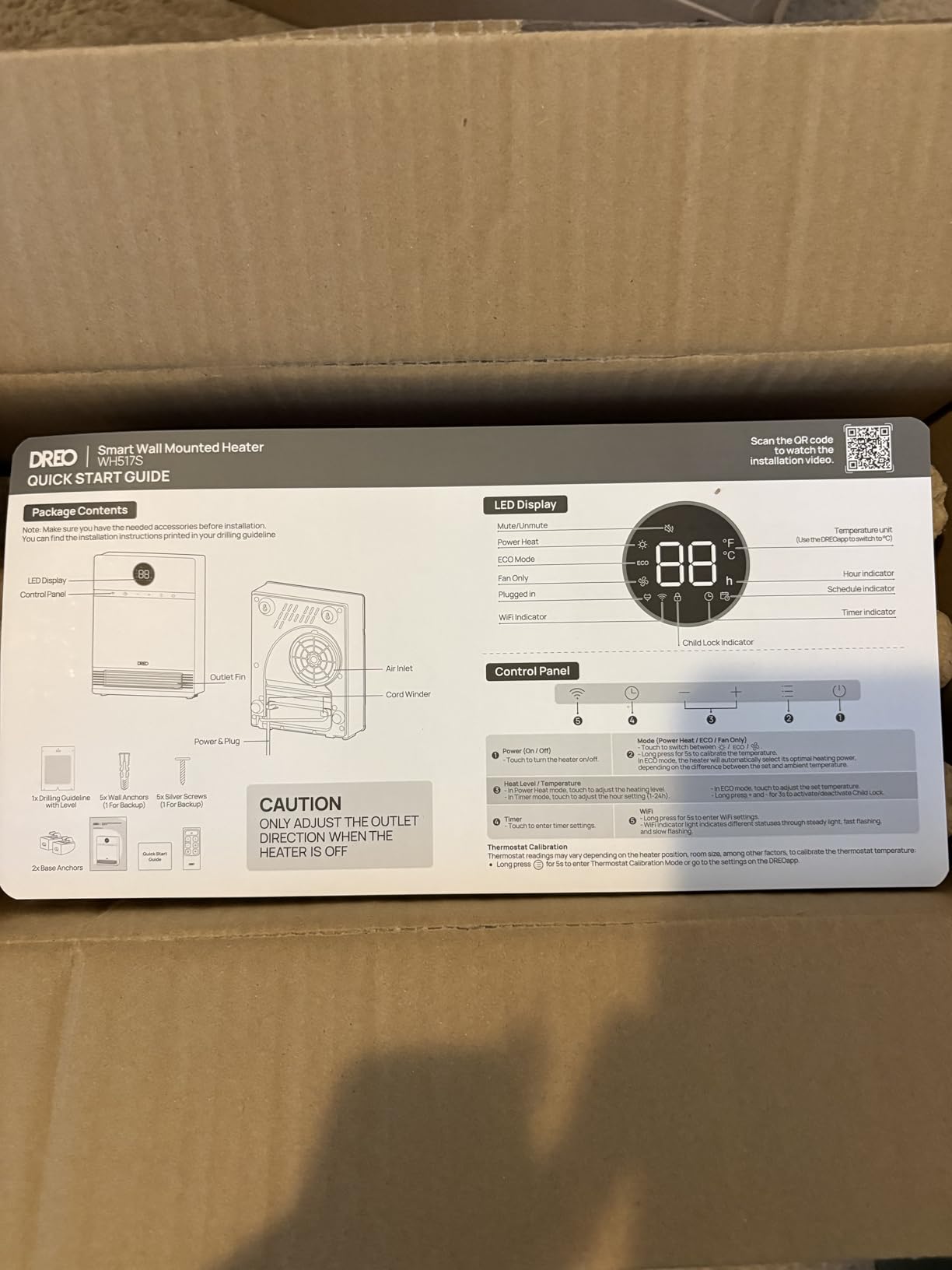 DREO Smart Wall Heater, IP24 Electric PTC Space Heaters for Indoor Use, 30° Oscillation, Adjustable Thermostat, Remote Control, Works with Alexa, 24H Timer, Easy-mounted for Office, Bedroom, Home customer photo 2