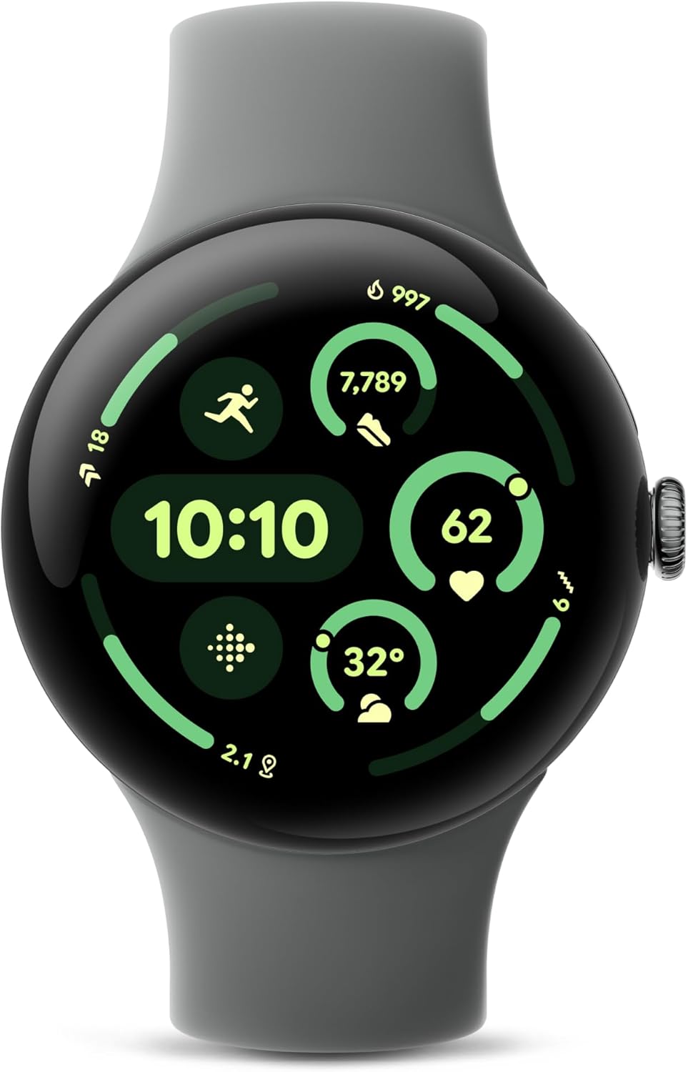 Pixel Watch 3 (45mm) 2024 Model - Android Smartwatch, Heart Rate Tracking, Fitbit Advanced Running, Fitness Insights, 24-Hour Battery - Matte Hazel Aluminum Case - Hazel Band - Wi-Fi customer photo 1
