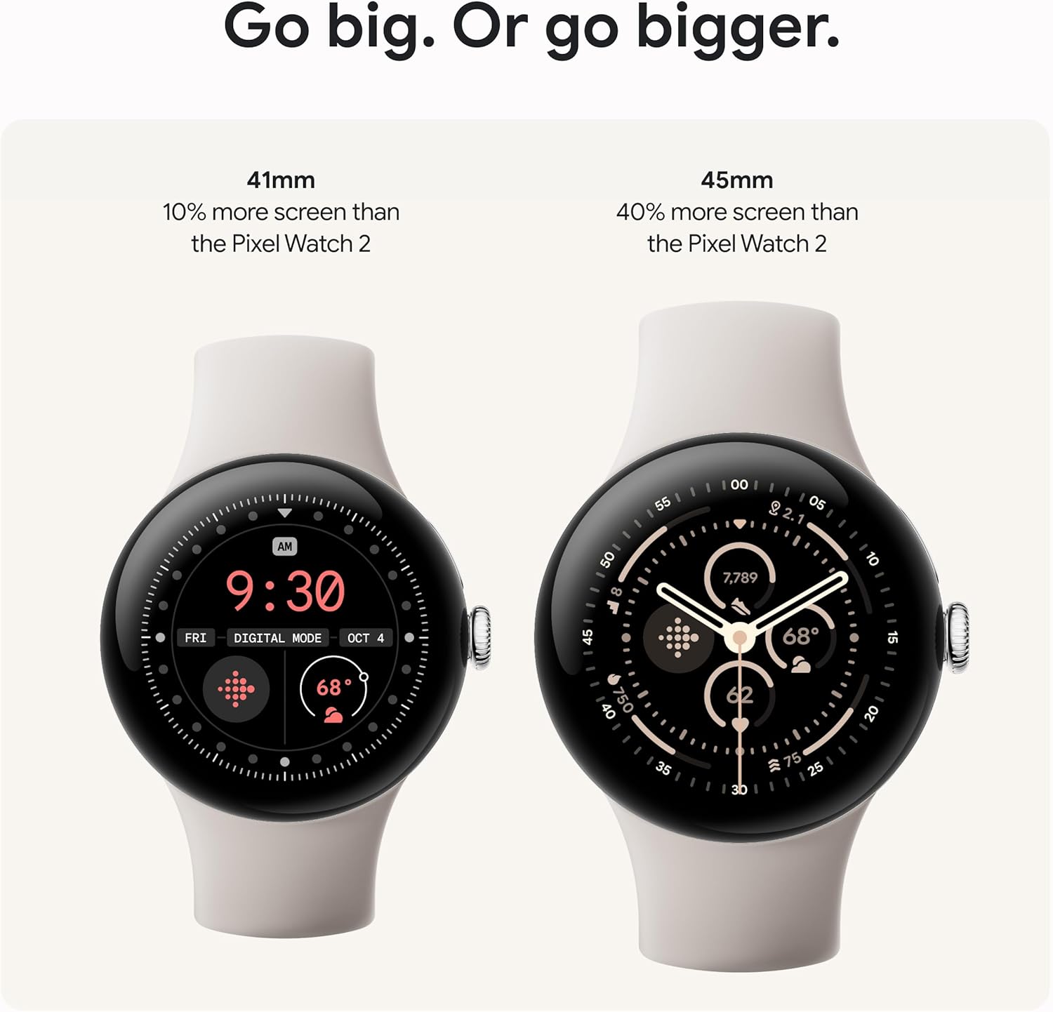 Pixel Watch 3 (45mm) 2024 Model - Android Smartwatch, Heart Rate Tracking, Fitbit Advanced Running, Fitness Insights, 24-Hour Battery - Matte Hazel Aluminum Case - Hazel Band - Wi-Fi customer photo 2