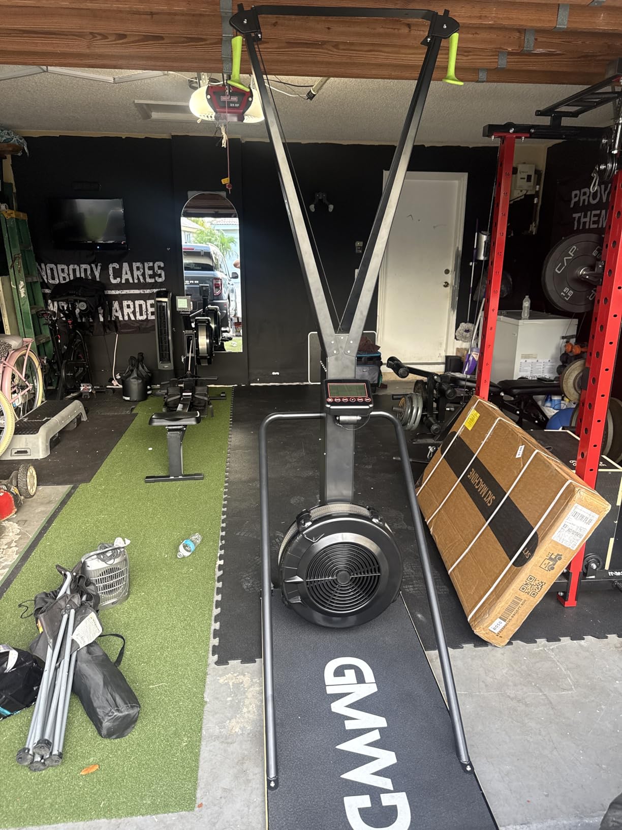 Ski Exercise Machine, GMWD Ski Equipment Indoor Aerobic Wind Resistance Machine, Indoor Strength Training Home Gym Equipment customer photo 1