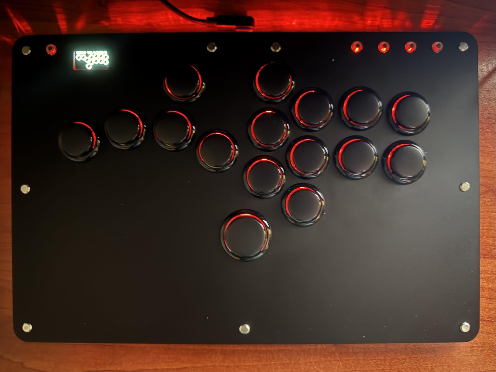 Sehawei Haute42 Arcade Stick R16 All-Button Arcade Controller 16Keys for PC/Ps3/Ps4/Switch/Steam,Fight Stick for Fighting Games with Custom RGB & Turbo Functions & Hot Swap Black customer photo 1