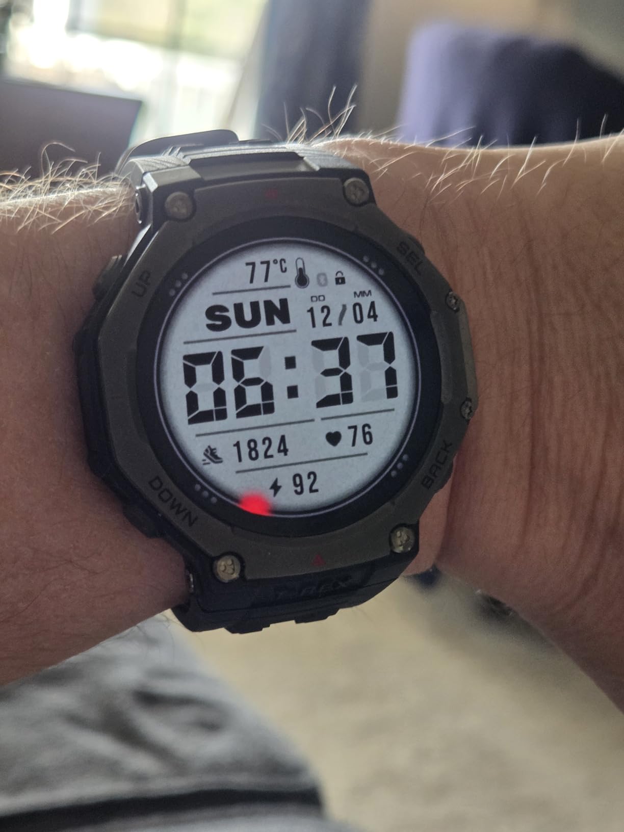 Amazfit T-Rex 3 Rugged/Military Smart Watch 48mm, GPS (with Privacy), Offline Maps, Long Battery Life,328 Feet Water-Resistant, 170 Fitness/Sport Modes, AI, Voice Control, for Android or iPhone, Black customer photo 1