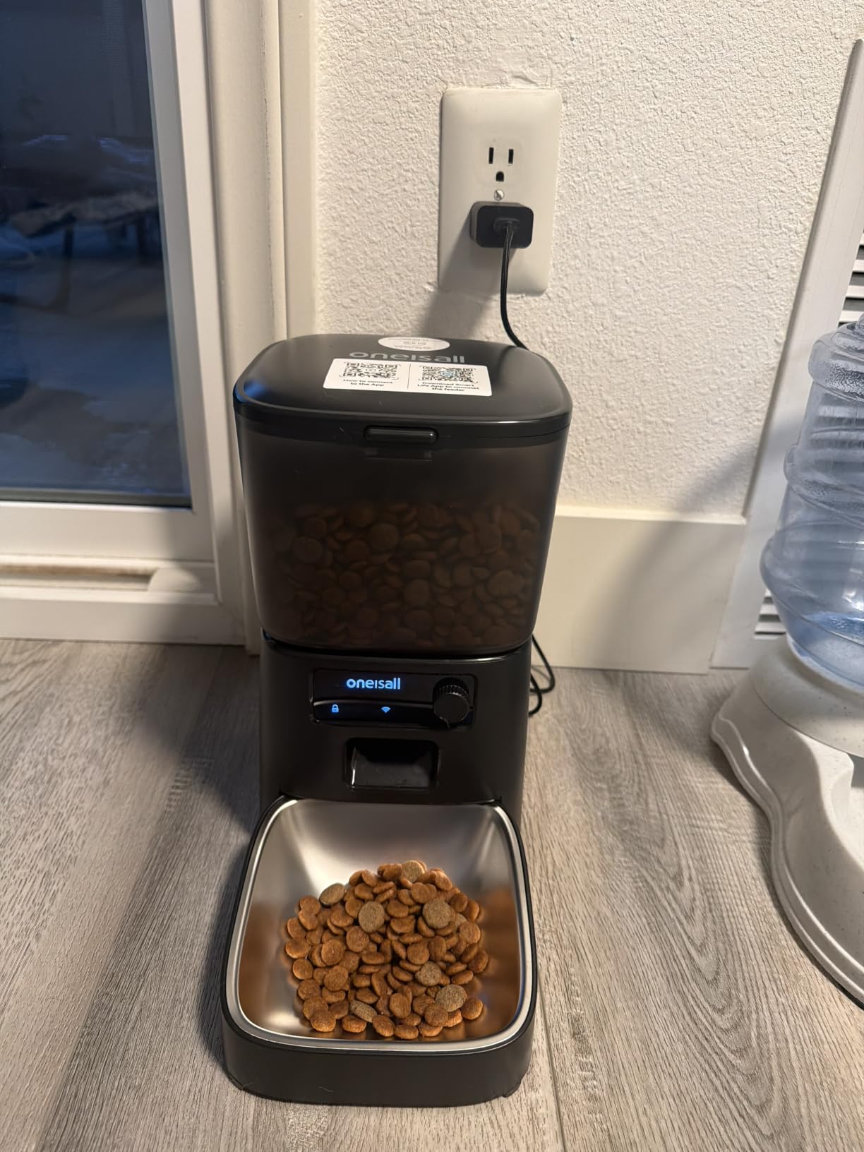 oneisall Automatic Cat Feeder, 2.4G WiFi Cat Food Dispenser with App, 12 Cups/3.5L Auto Cat Feeder for Dry Food, Timed Cat Feeder with Portion Control for Small Pets Indoor customer photo 1