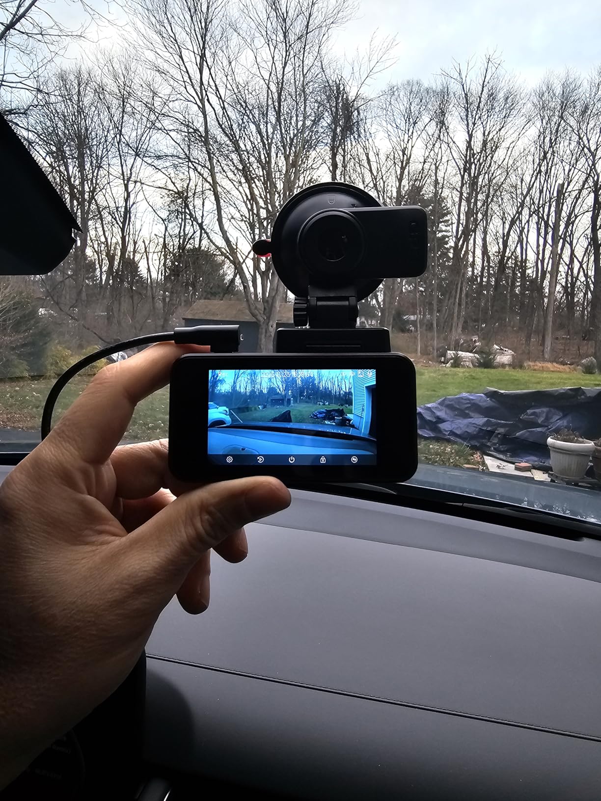Dash Cam Front Rear - 4K STARVIS Sensor Dashcam, Free 64GB Card, Built-in 5G WiFi/GPS, Dual Dash Camera for Cars with 3