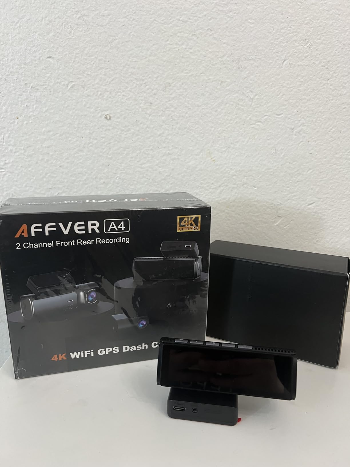 Affver 4K+2.5K Dash Cam Front and Rear, Built-in 5G WiFi 6 GPS, 64GB Card Included, 3.59'' IPS Screen Dash Camera for Cars, Dual Dashcam with G-Sensor, Loop Recording, 24H Parking Monitor customer photo 1