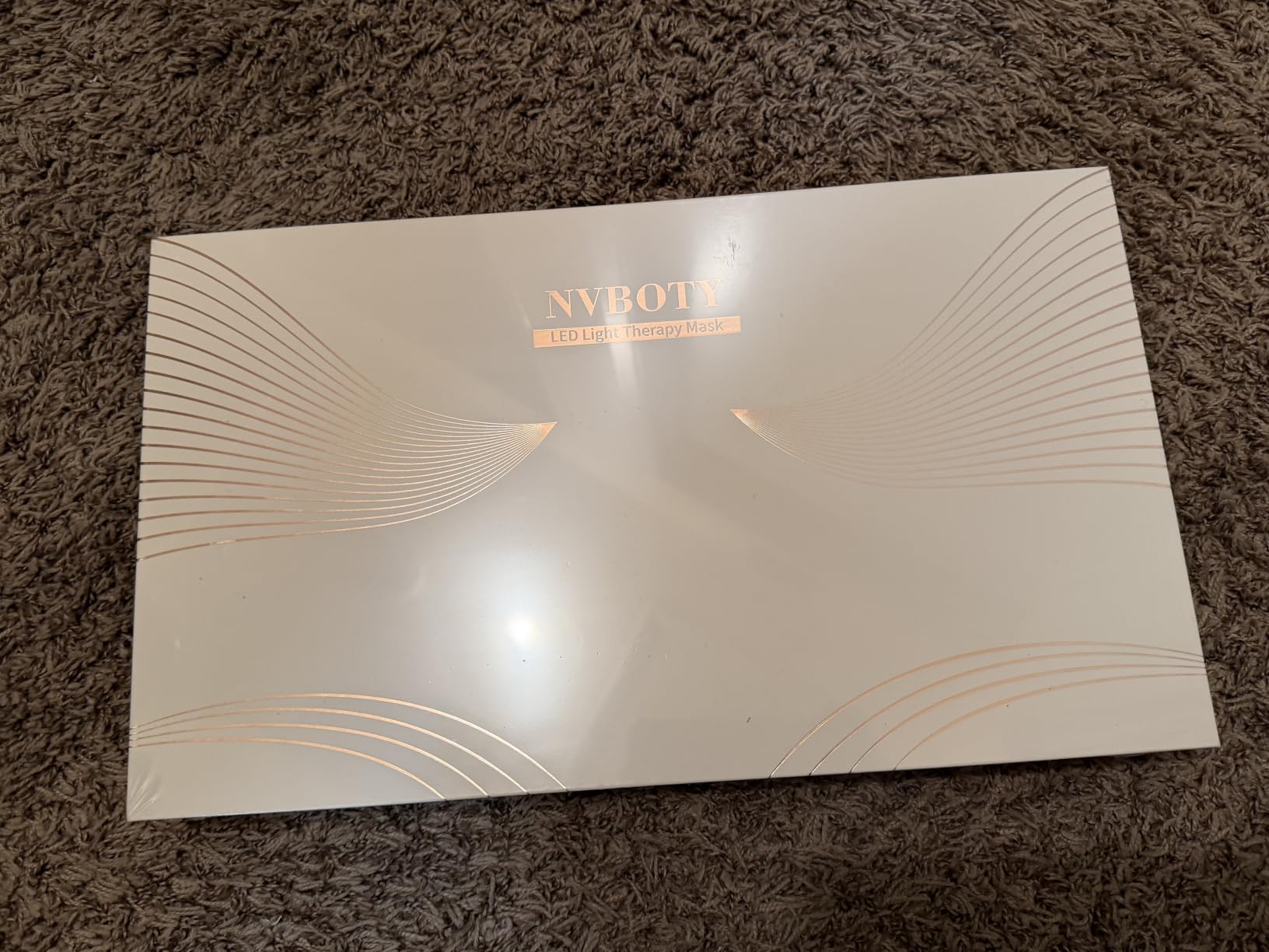 NVBOTY Red Light Therapy Mask, 4 Modes Portable Red Light Therapy for Face, 400 LEDs, Blue, Orange, 850NM Infrared & Red Light Mask customer photo 1