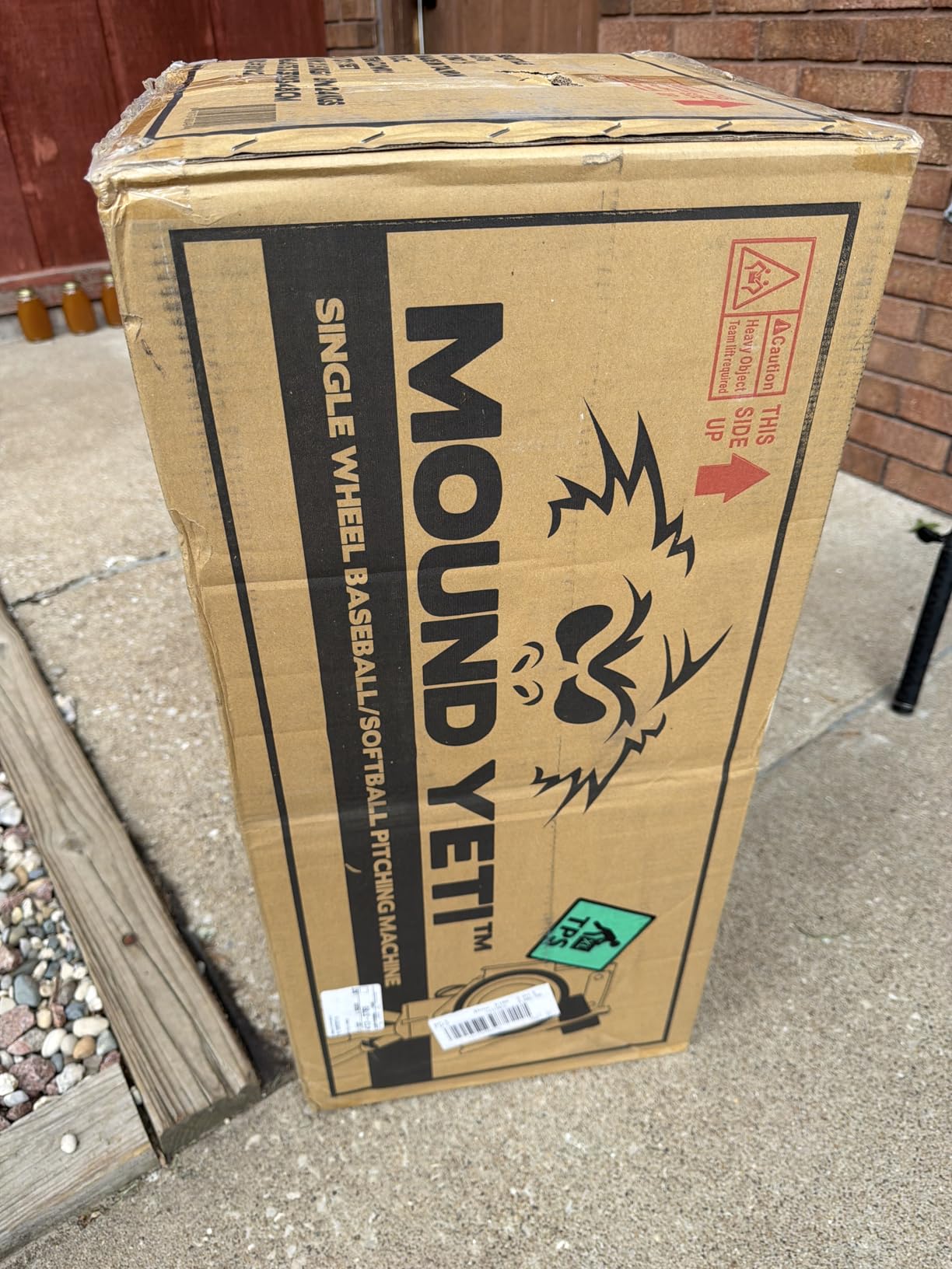 Mound Yeti Baseball Softball Pitching Machine - Single Wheel for Baseball and Softball customer photo 2