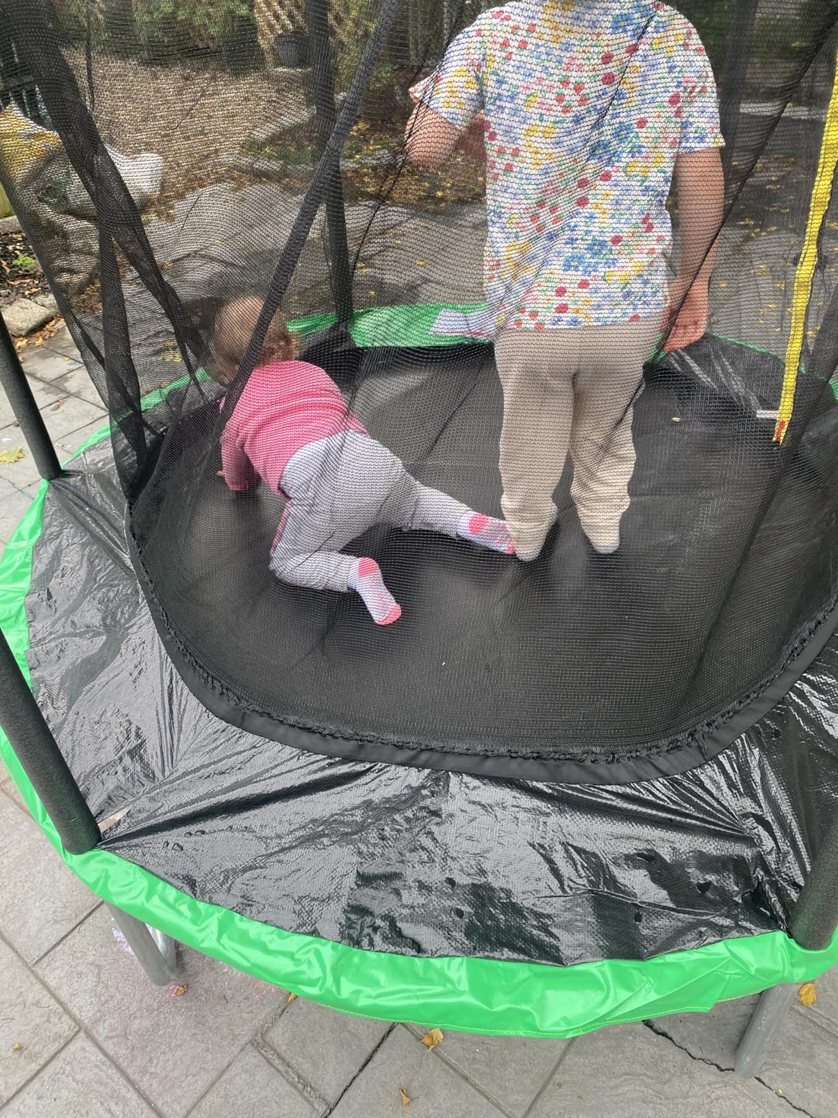 AOTOB 12 FT/14 FT Rectangle Trampoline - Perfect Outdoor Trampolines for Kids - Gymnastics Style Trampoline with Enclosure & Ladder, Max Load 440 lbs customer photo 1