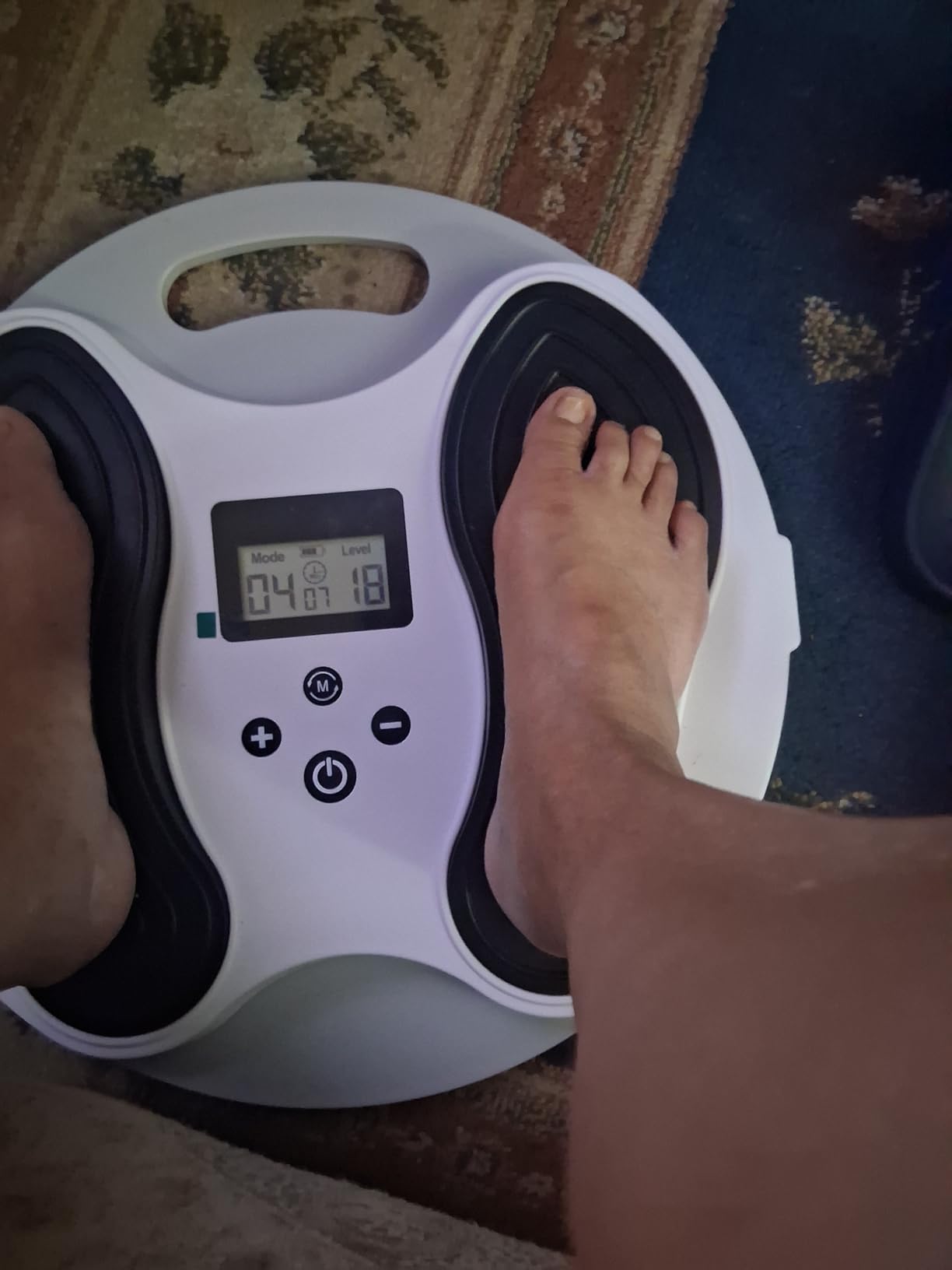 EMS Foot Massager for Neuropathy, NMES Foot Stimulator for Neuropathy Feet Nerve FSA&HSA Eligible Electric Foot Massager for Circulation and Pain Relief with 4 TENS Unit Muscle Stimulator Pads customer photo 1