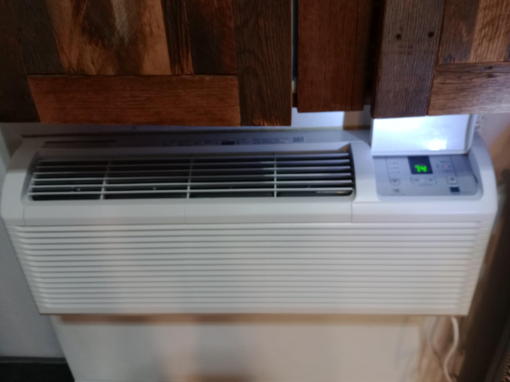OLMO 15,000 BTU PTAC Heating and Cooling Packaged Terminal Air Conditioner with Heat Strip (R32 Refrigerant) and 5 kW Electric Heater Including Wireless Smart Kit, Remote Controller, and a Power Cord customer photo 1