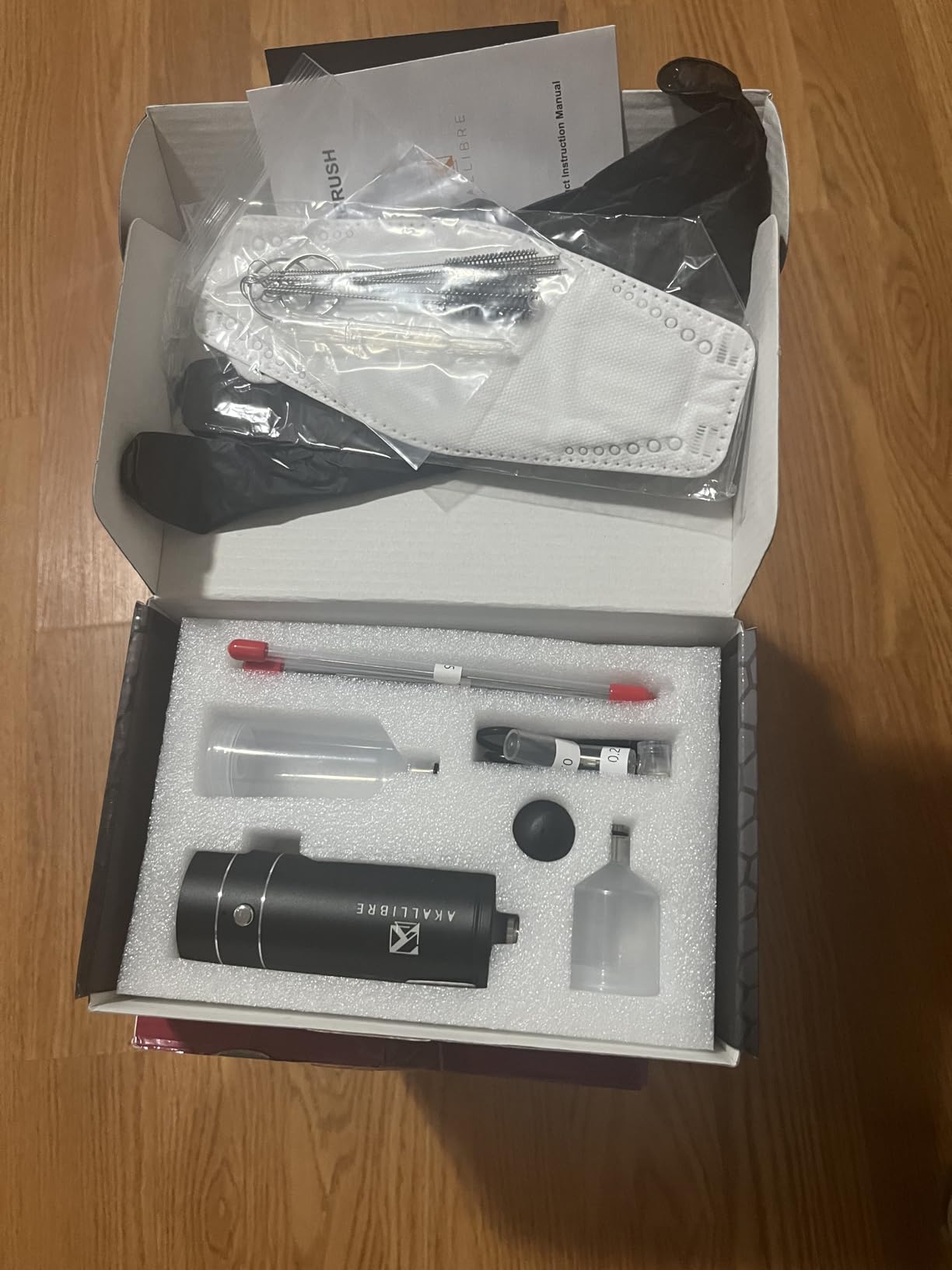 AKALLIBRE Airbrush Kit with Compressor, 48PSI High-Pressure Non-Clogging Airbrush Gun with 0.2/0.3/0.5mm Nozzles, Portable Airbrush for Nails Art, Cake Decoration, Painting etc. (Black) customer photo 1
