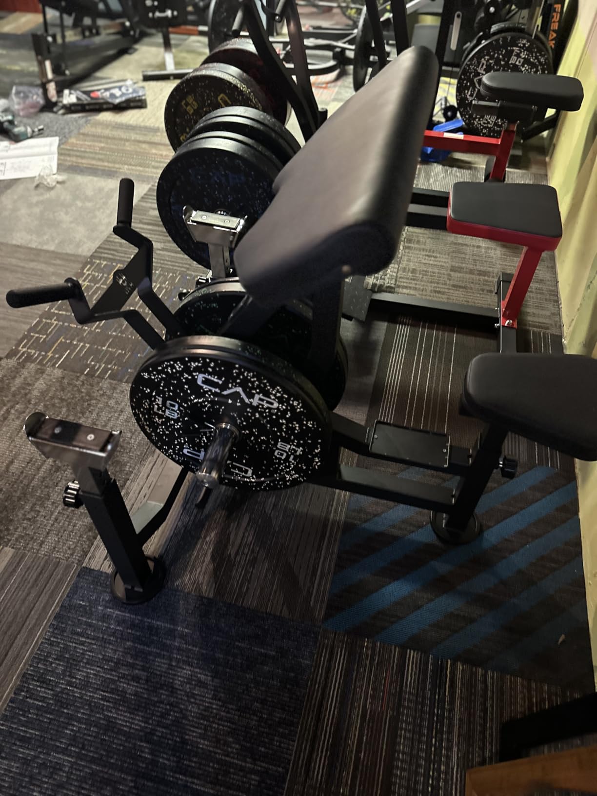 HVO Preacher Curl Bench Bicep Machine: Preacher Curl Machine 3 in 1 Arm Bicep Tricep Curl Machine Dumbell Barbell Bicep Station Equipment Workout customer photo 1
