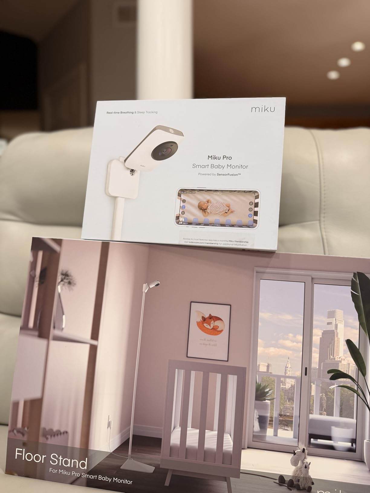 Miku Pro Smart Baby Monitor with Camera, Track Live Breathing with No Wearable, Real-Time Alerts, Sleep Analytics, 1080p Wi-Fi Video, Night Vision, and 2-Way Audio, Wall Mount Included customer photo 1
