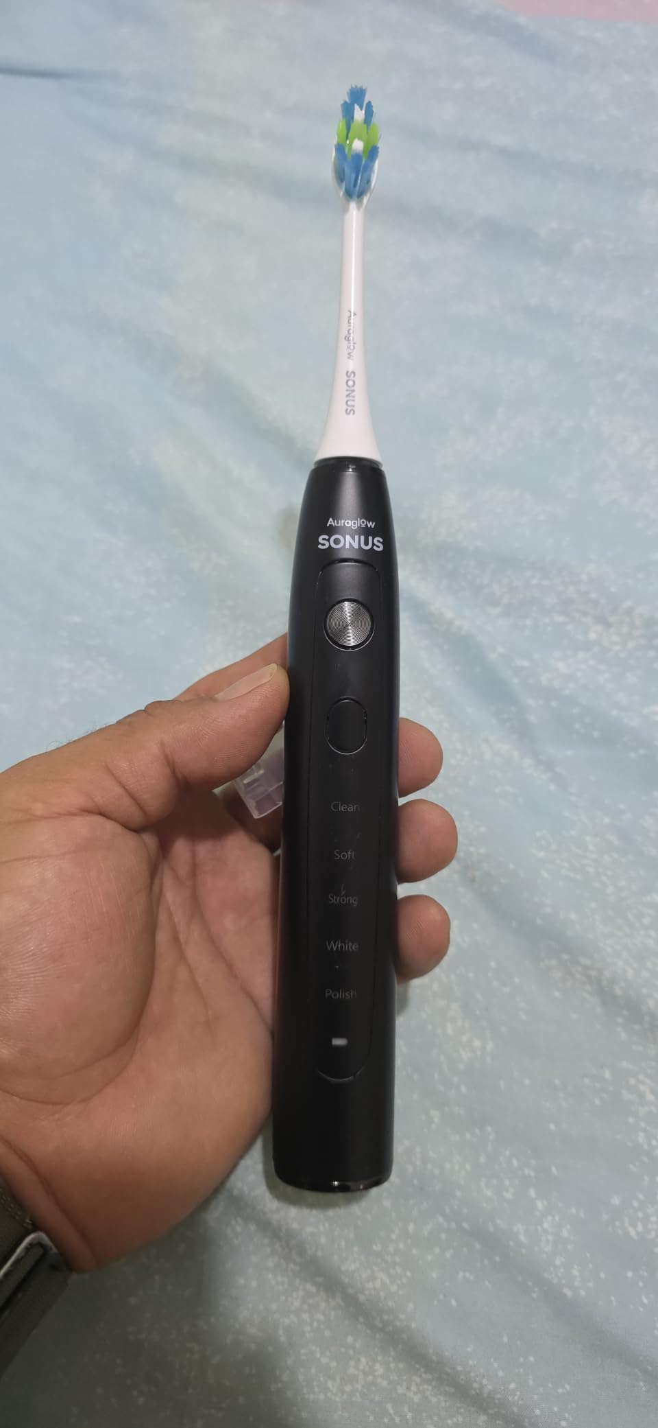 AURAGLOW Sonic Electric Toothbrush for Adults - Rechargeable, 40,000 VPM, 5 Modes, Wireless Charging, 30-Day Battery customer photo 1