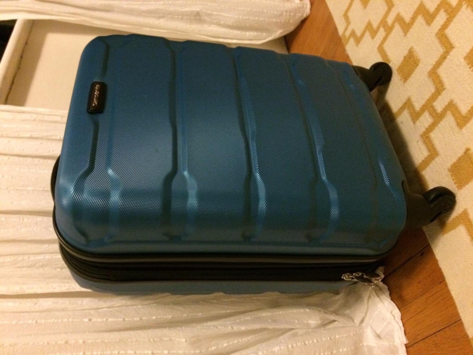 Samsonite Omni PC Hardside Expandable Luggage with Spinner Wheels, Teal, 2-Piece Set (20/28) customer photo 2