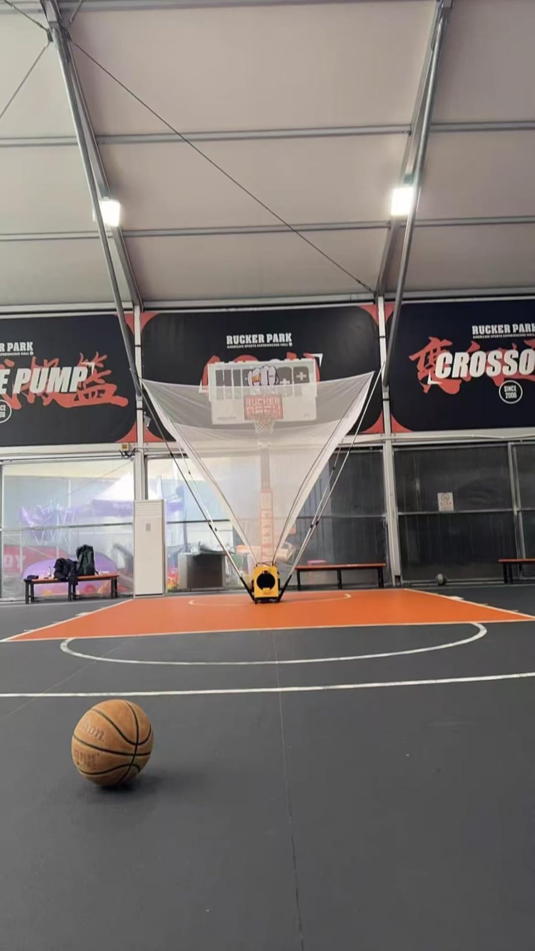 Efficraft Automatic Basketball Shooting Machine, Dual - Power Rechargeable/Plug - in Shooting Trainer customer photo 2