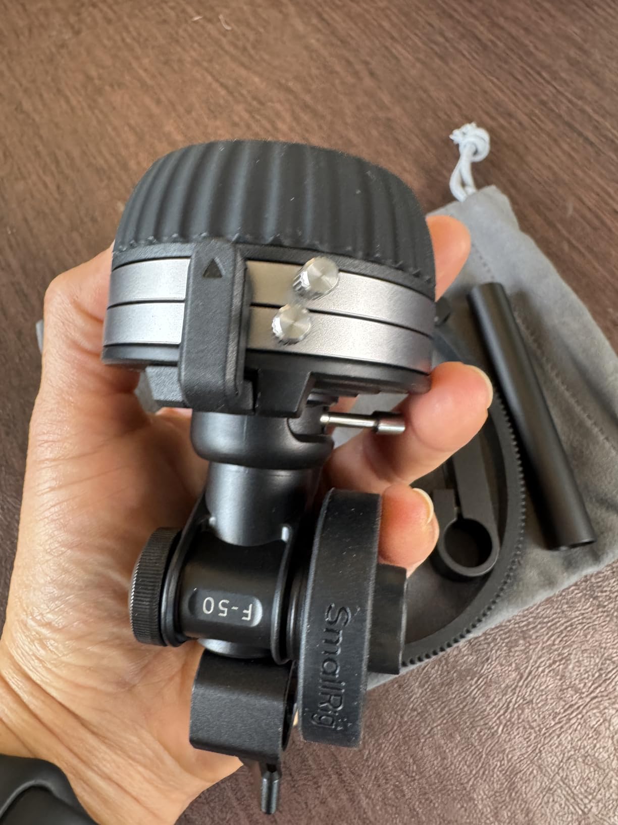 SmallRig Follow Focus F50 with Stepless Dynamic Damping Lever Adjustment and A/B Stops, Including 15mm Rod & Rod Clamp, for DSLR, for Sony FE/FE C, for Canon customer photo 2