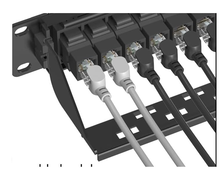 Jadaol [UL Listed] 24-Port Shielded Cat6A Patch Panel, 19