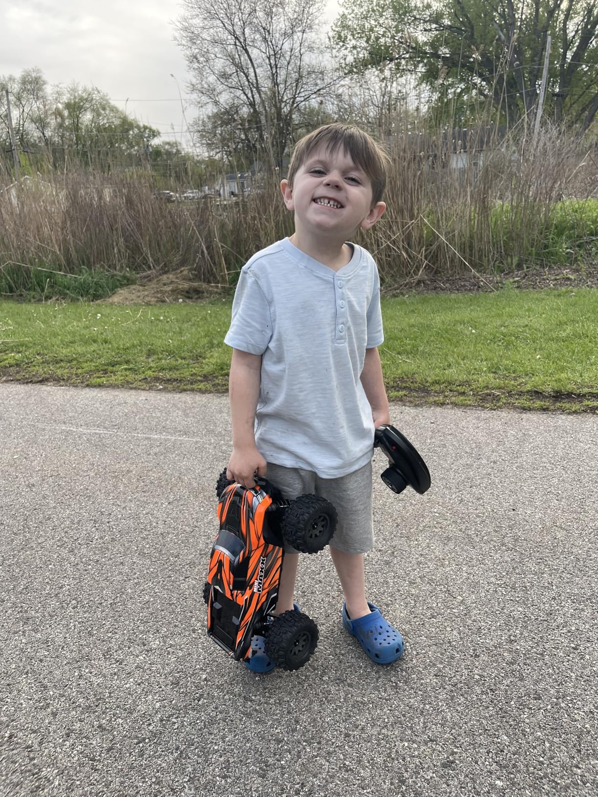 Traxxas TRA107154-1-ORNG Mini Maxx® BL-2s 30+ MPH RTR Monster Truck Orange Battery and Charger included customer photo 1