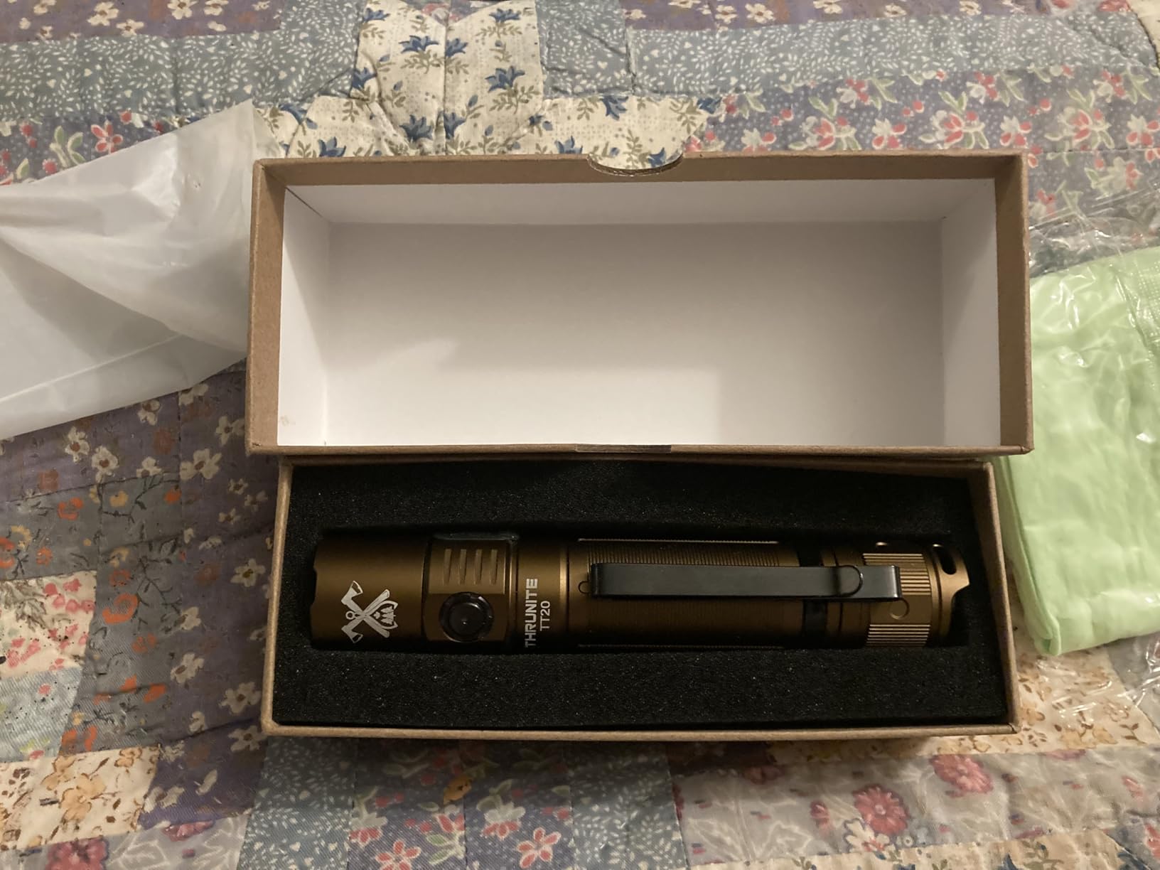 ThruNite TT20 Tactical Flashlight, 2010 Lumens USB-C Rechargeable LED Flashlight, Bright Handheld Flashlights with 6 Modes & Dual Switch, IPX8 Aluminum for Hunting - Desert Tan customer photo 1