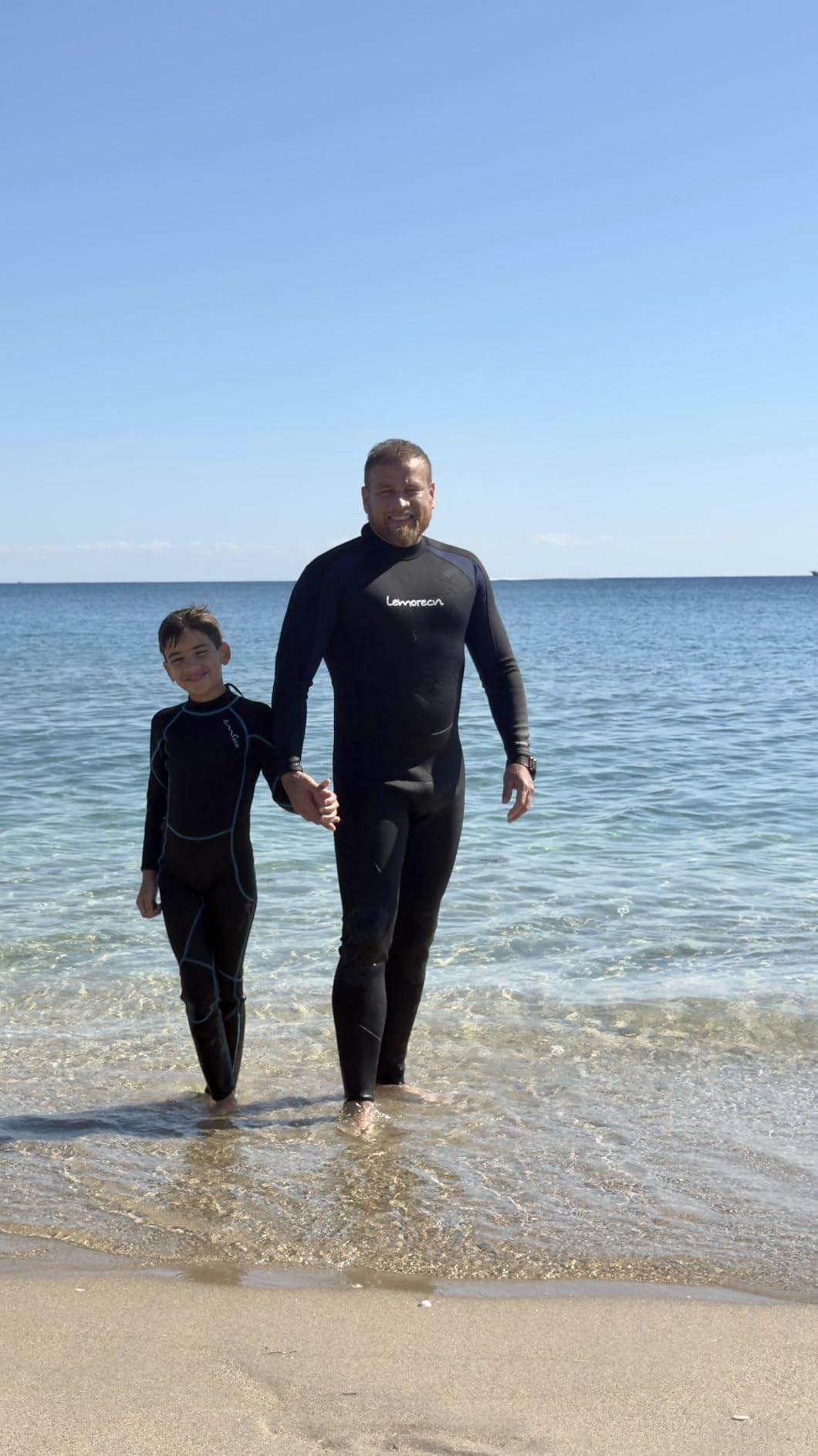 Lemorecn Men's Wetsuit 3/2mm Full Wetsuit Front Zip for Diving Snorkeling Surfing Swimming customer photo 2